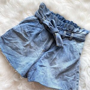 BlankNYC Paper Bag High Rise Baggy Denim Shorts